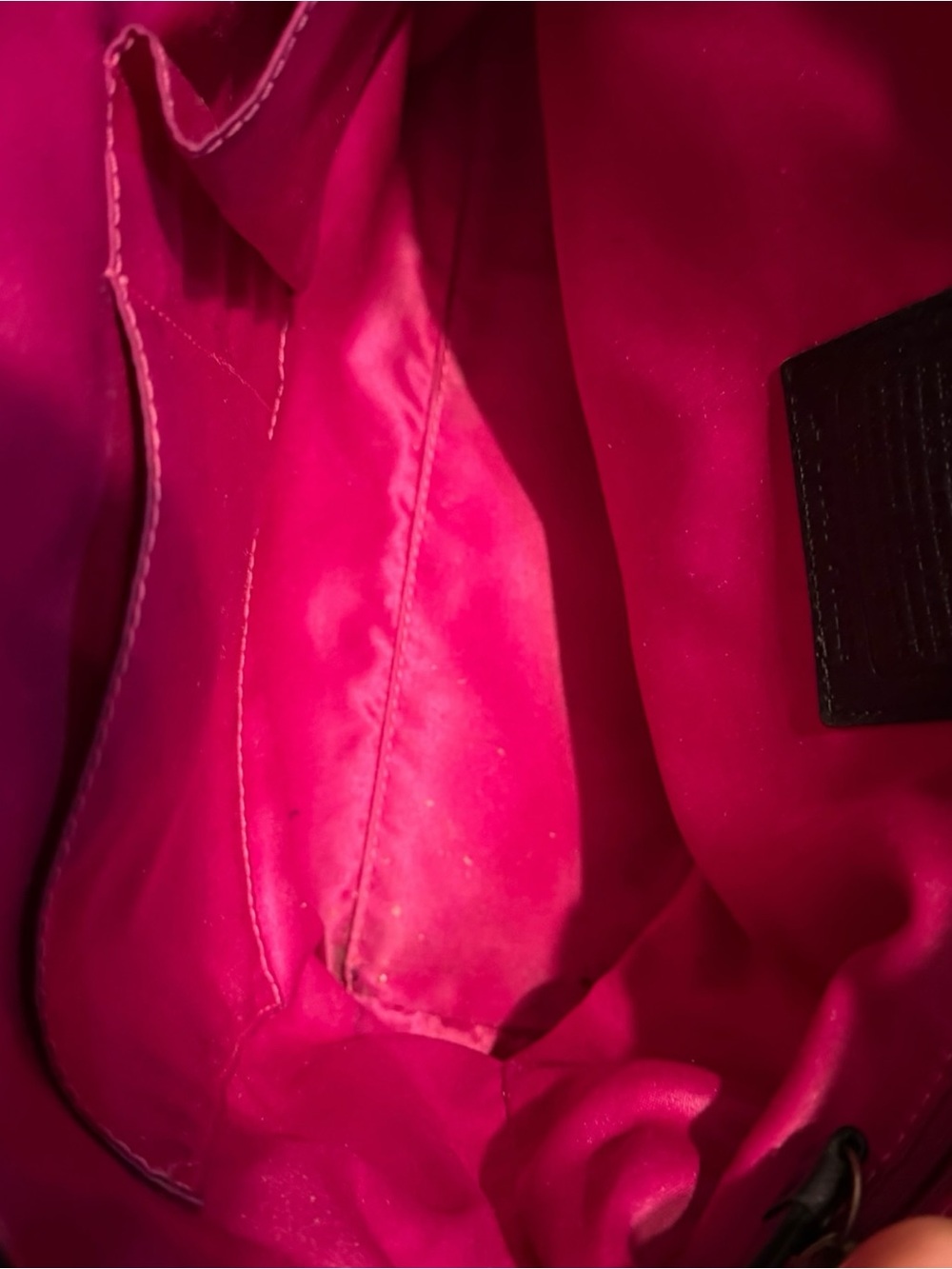 Coach Purple & Magenta poppy tartan Plaid Y2K signature Tote - Picture 12 of 16